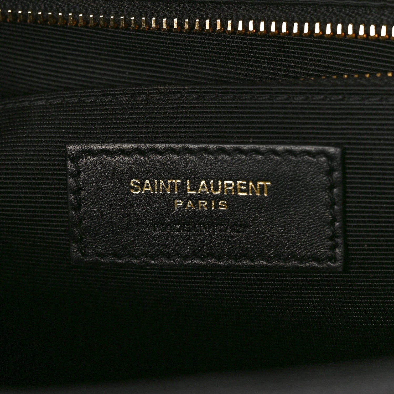 Saint Laurent Grain De Poudre Matelasse Chevron Large Monogram Satchel Black 6 of 9