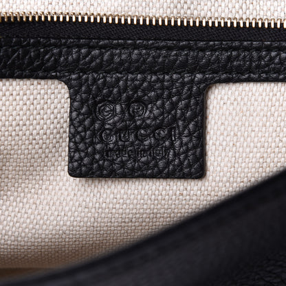 Gucci Pebbled Calfskin Medium Soho Flap Crossbody Black 6 of 9