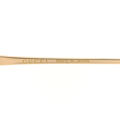 Gucci Metal Oversized Sunglasses GG0646S Gold Brown 5 of 7