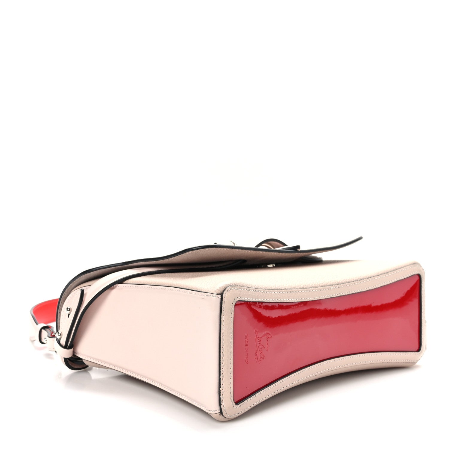 Christian Louboutin Pebbled Calfskin Medium Rubylou Shoulder Bag Nude 4 of 8