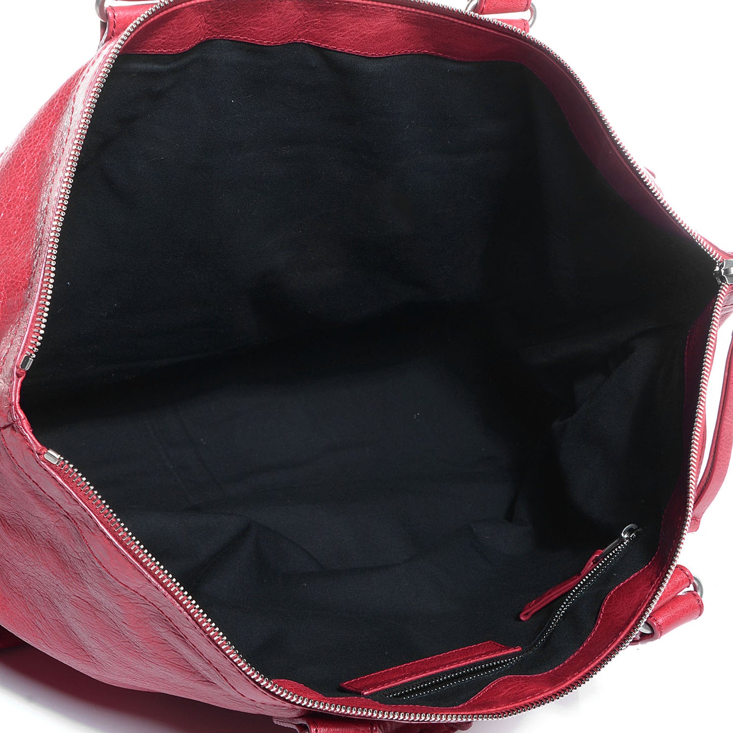 Agneau Classic Hardware Oversize Top Handle Bag Groseille