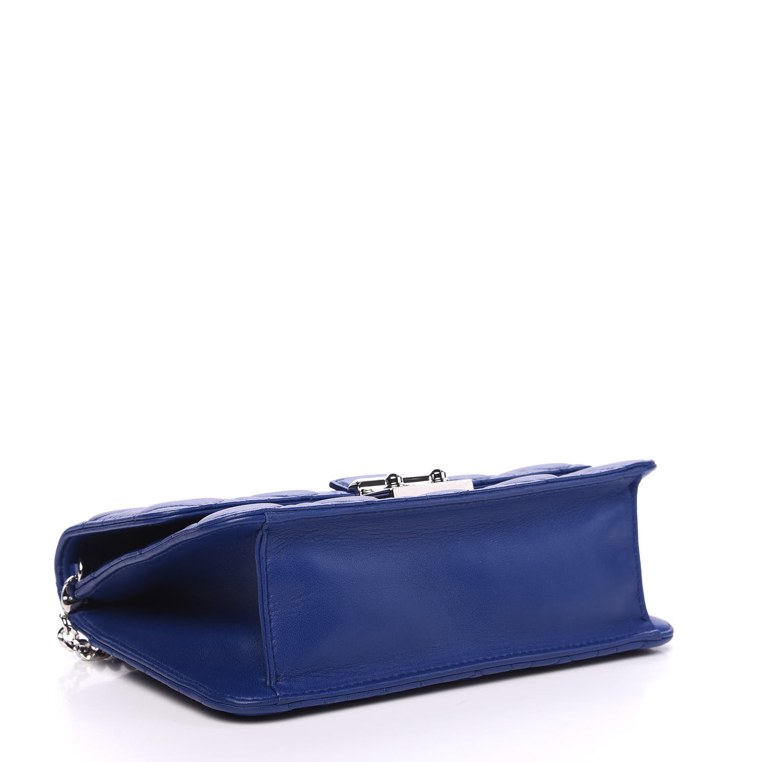 Christian Dior Lambskin Cannage Miss Dior Promenade Pouch Blue 3 of 8