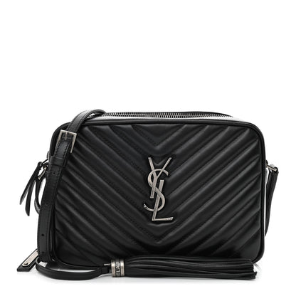 Saint Laurent Calfskin Matelasse Monogram Lou Camera Bag Black 1 of 10
