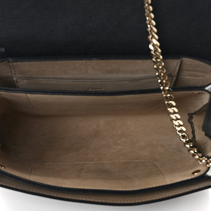 Chloe Suede Calfskin Small Faye Shoulder Bag Black 4 of 11