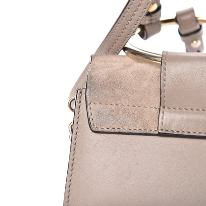 Chloe Suede Calfskin Mini Faye Bracelet Bag Motty Grey 16 of 17