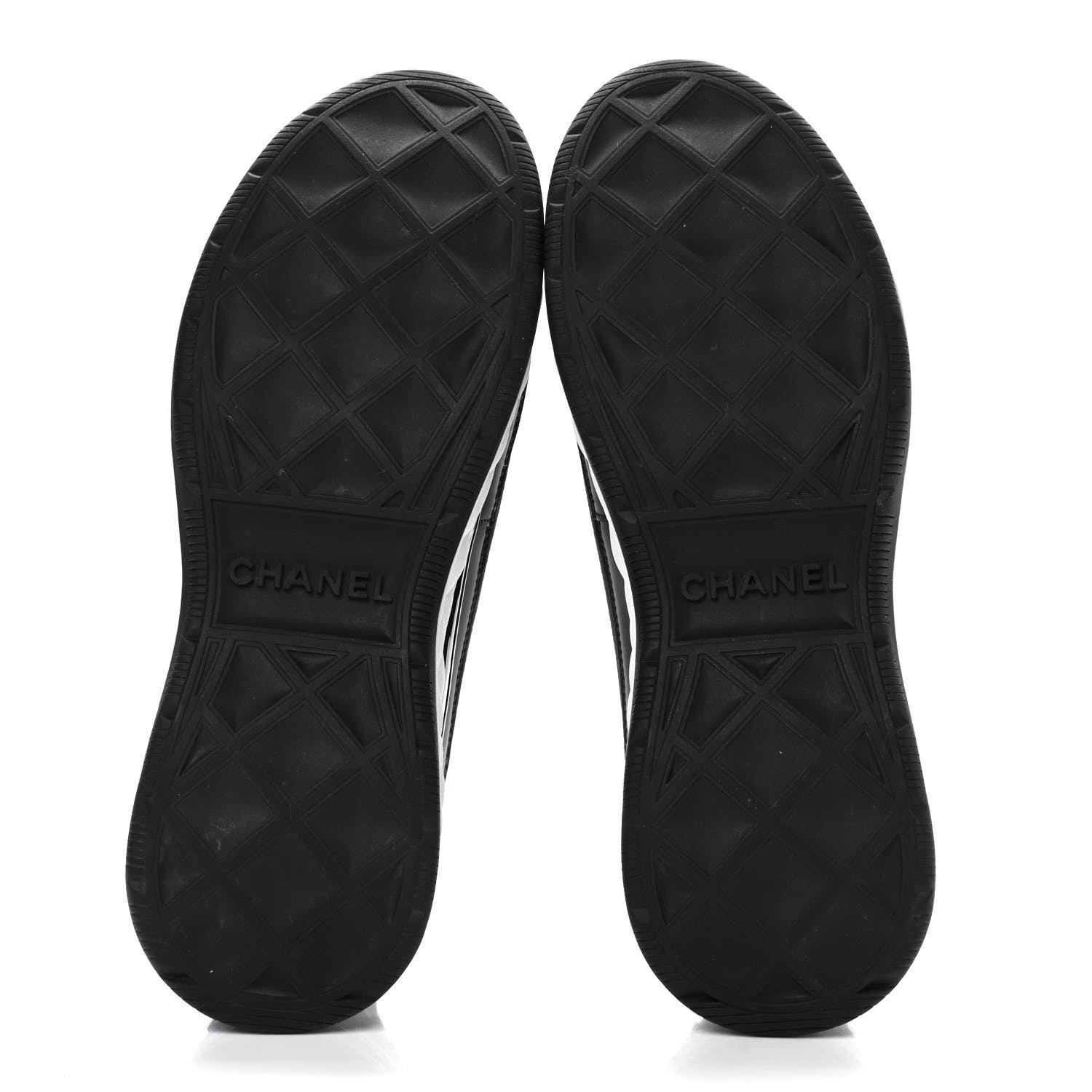 Chanel Velvet Calfskin Mixed Fibers CC Sneakers 40 Black 6 of 10