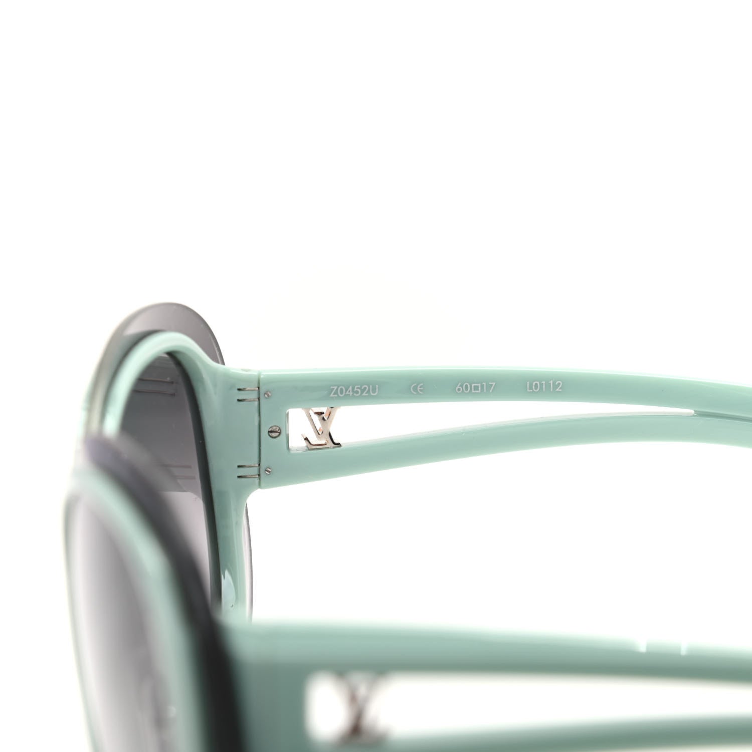 Louis Vuitton Acetate Two-Tone Frame Flore Sunglasses Z0452U Green 6 of 8