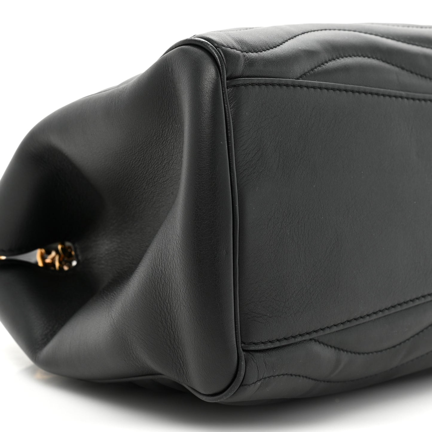 Calfskin New Wave Chain Tote Black
