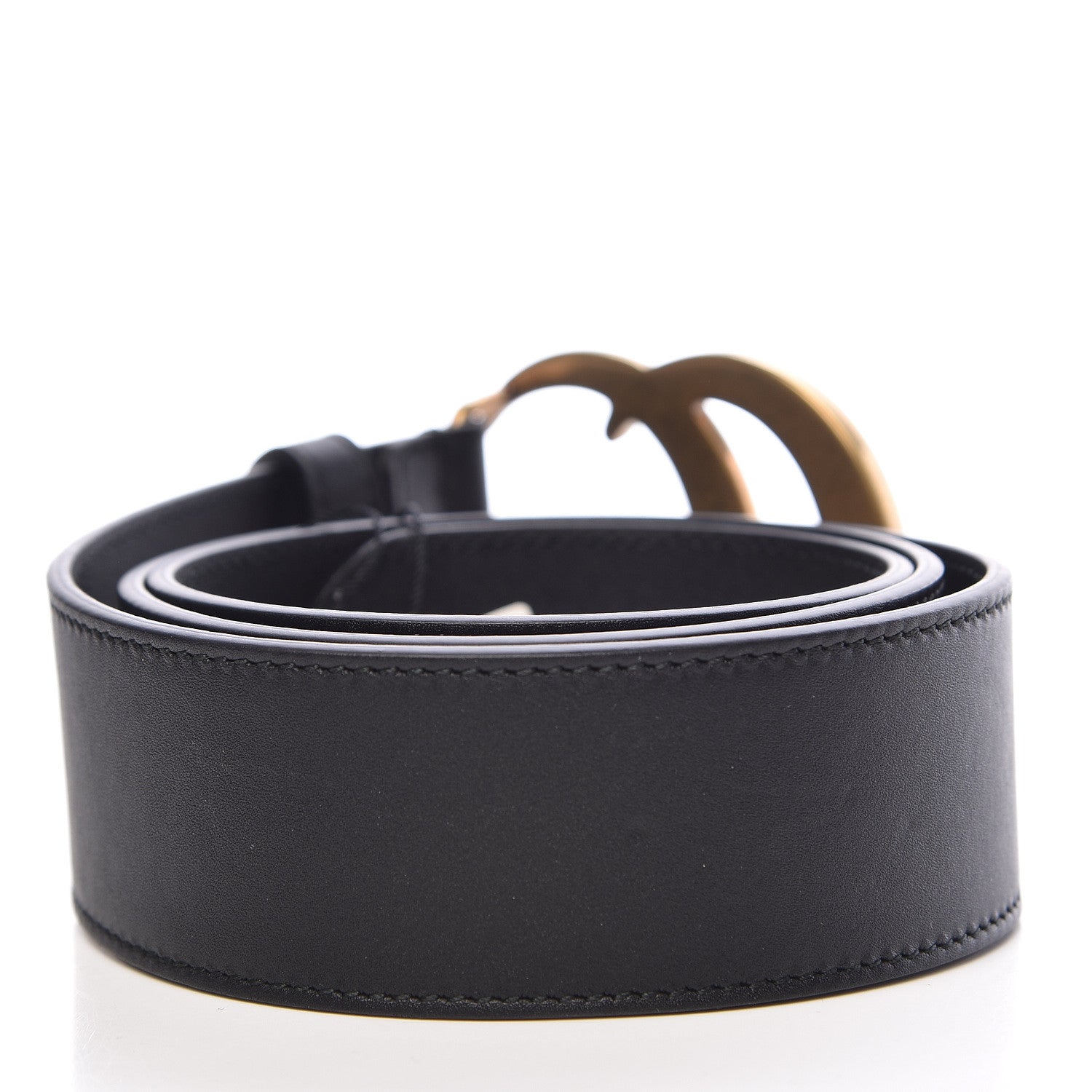 Gucci Calfskin Double G 40mm Belt 80 32 Black 3 of 6