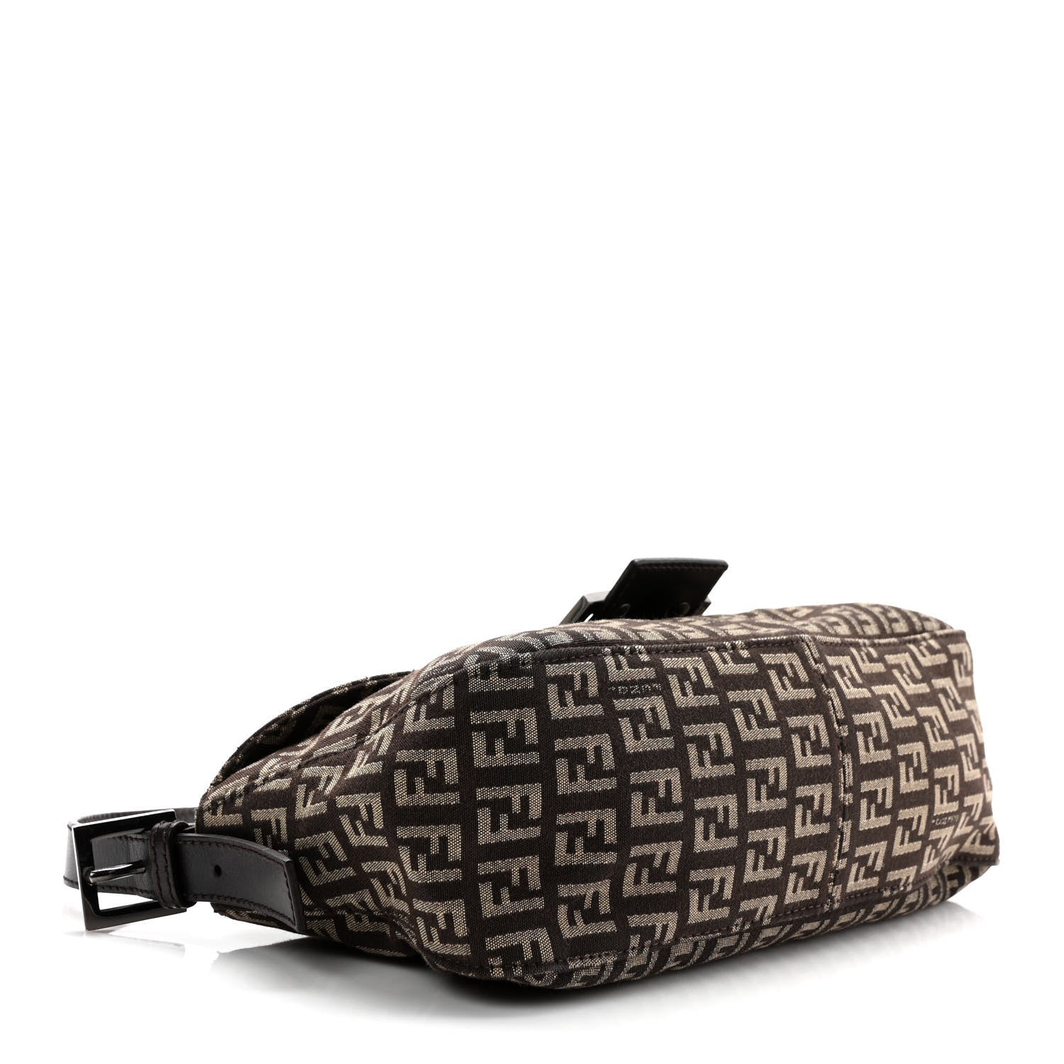 Fendi Zucchino Vitello Baguette Testa di Moro Beige 3 of 8