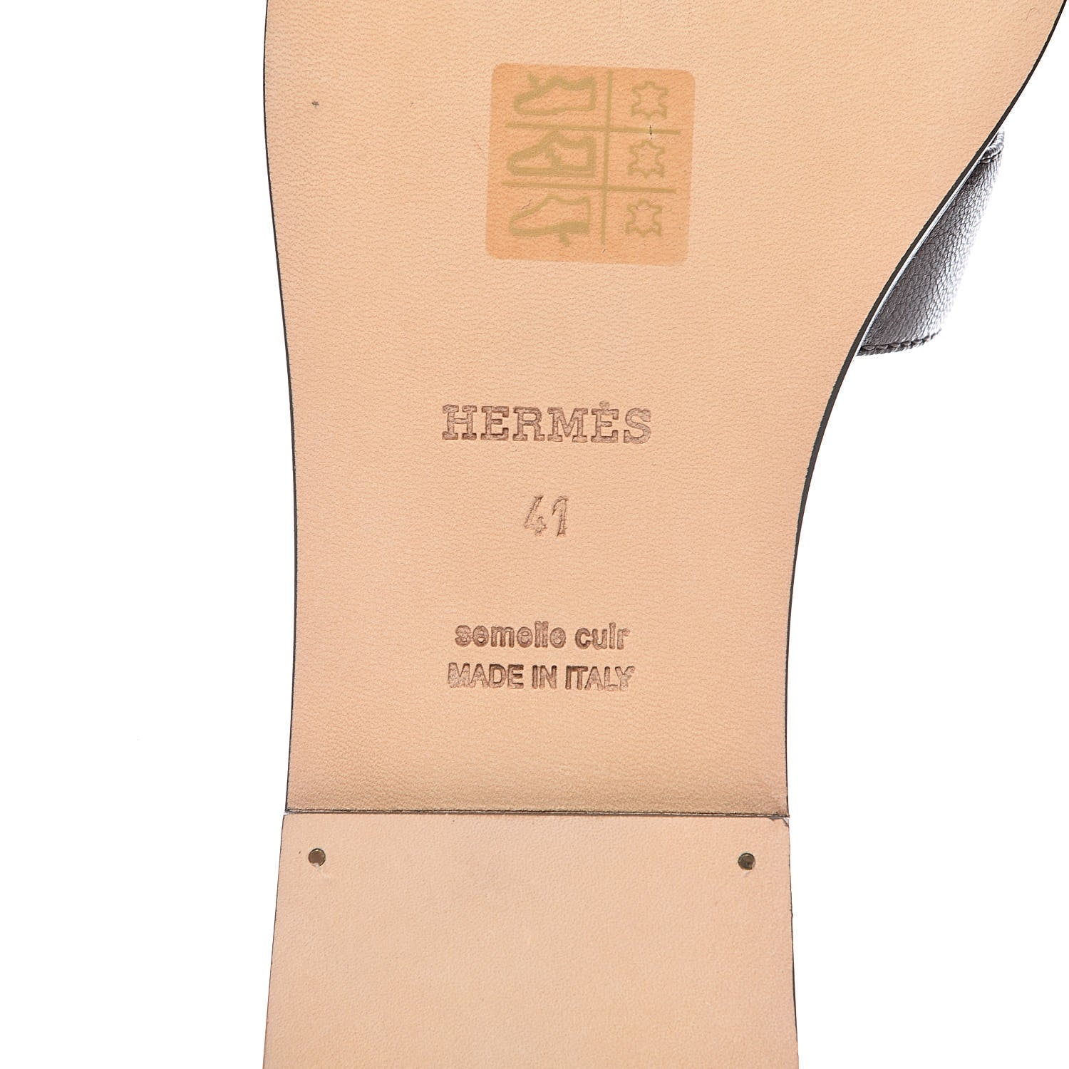Hermes Goatskin Oran Sandals 41 Gris Galet 8 of 10