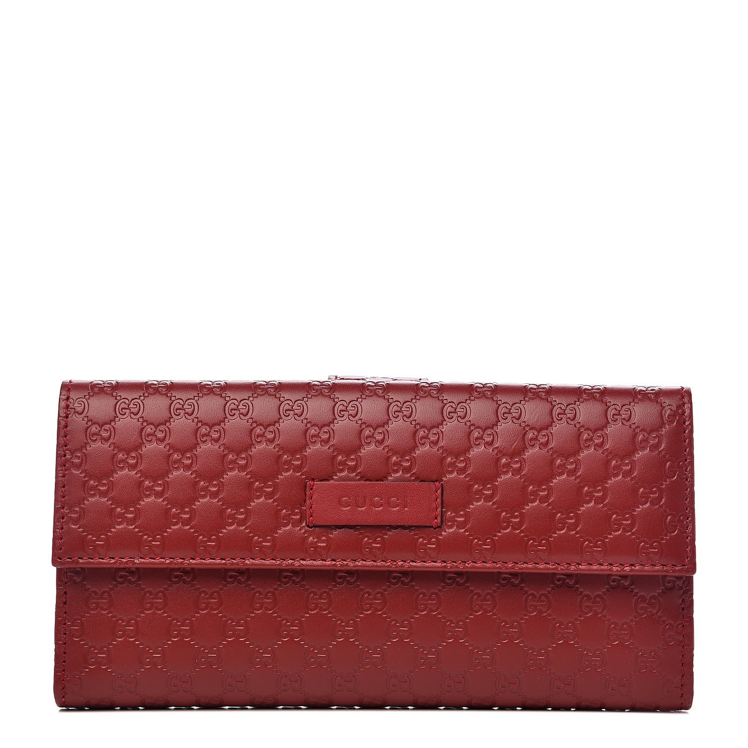 Gucci Microguccissima Continental Flap Wallet Red 1 of 8