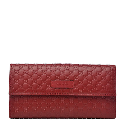 Gucci Microguccissima Continental Flap Wallet Red 1 of 8