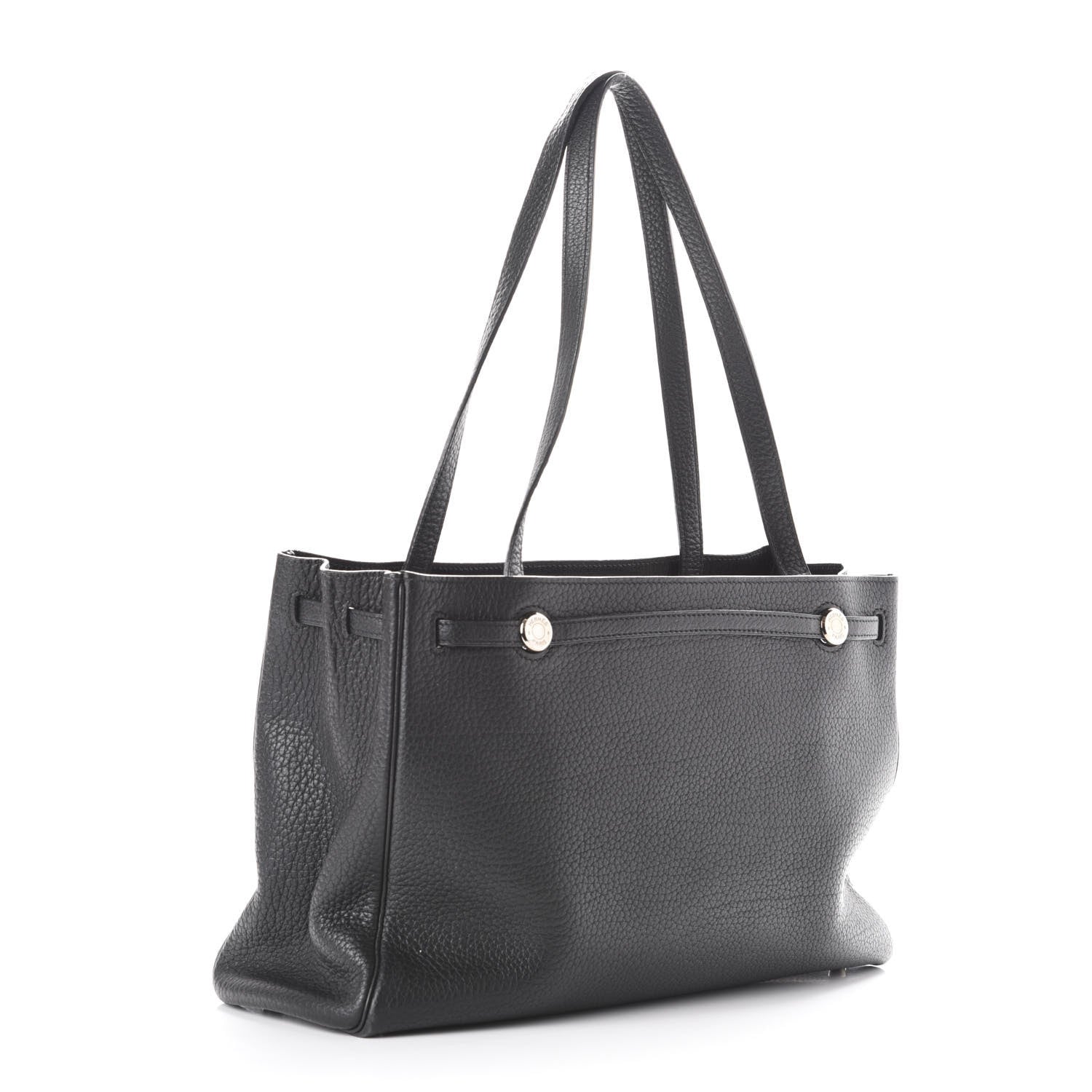 Hermes Taurillon Clemence Cabana Tote Black 3 of 13
