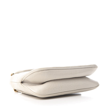 Gucci Pebbled Calfskin Small 1973 Chain Shoulder Bag Off White 3 of 10