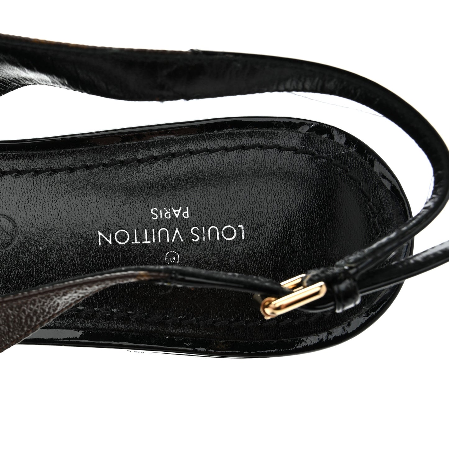 Patent Monogram Cherie Slingback Ballerina Flats 37