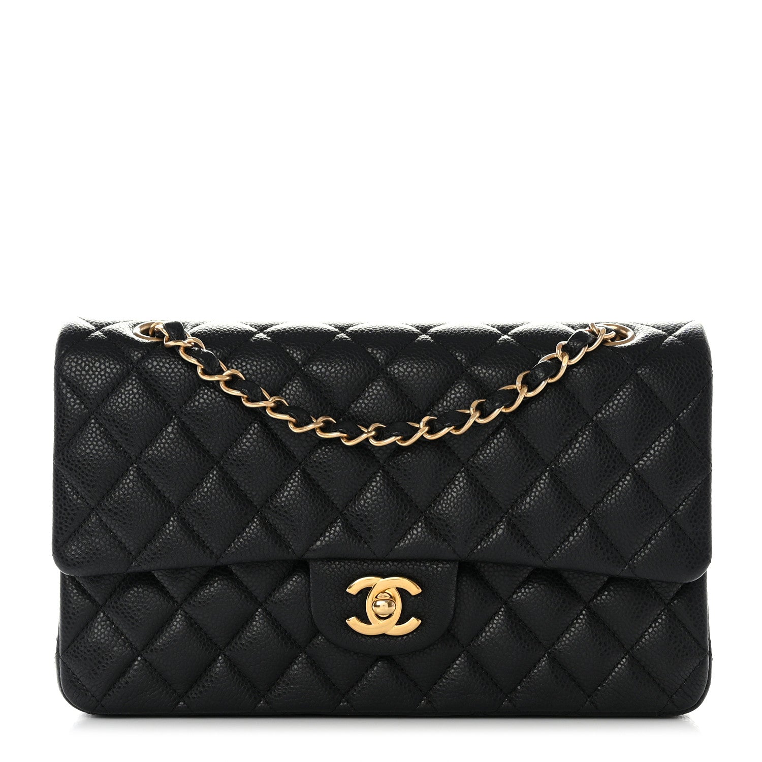 Chanel Caviar Quilted Medium Double Flap Black 1 of 11