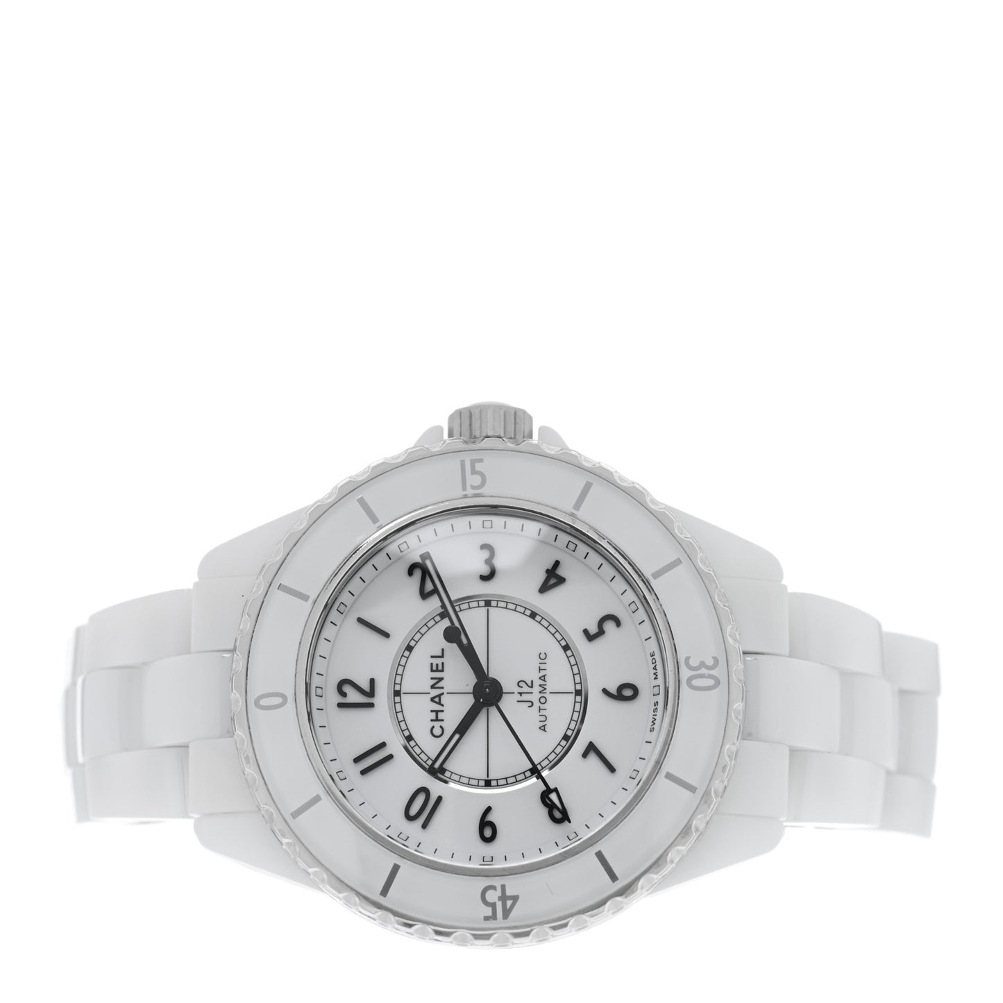Stainless Steel Ceramic 33mm J12 Automatic Watch White