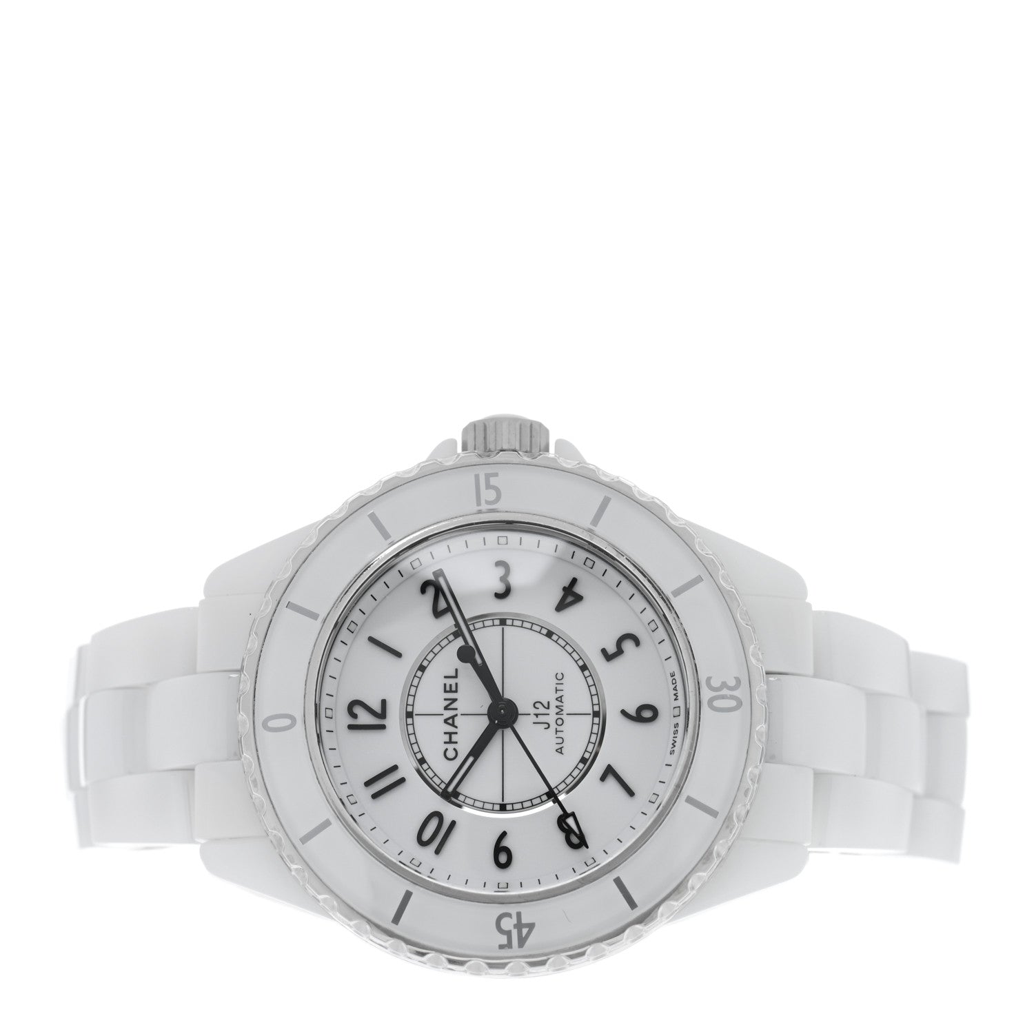 Chanel Stainless Steel Ceramic 33mm J12 Automatic Watch White 2 of 5