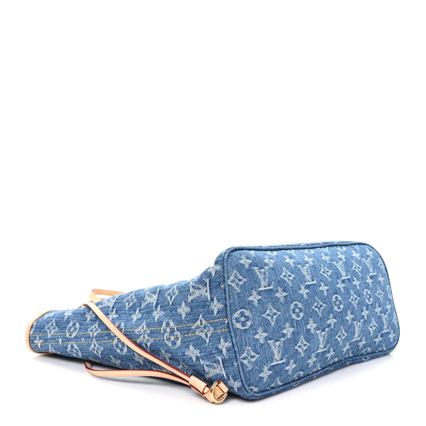 Monogram Denim Neo Neverfull MM Blue