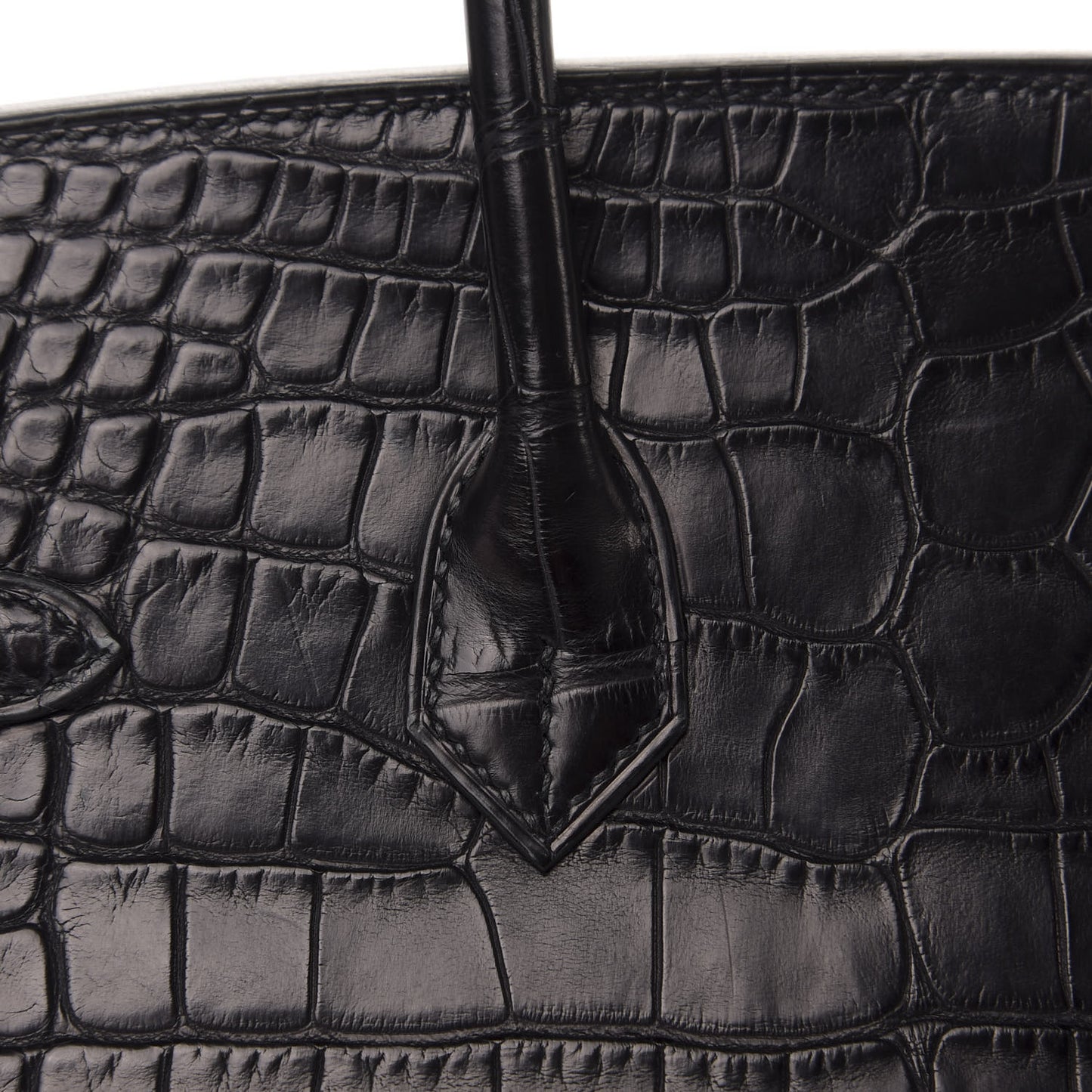 Matte Alligator Birkin 25 Black