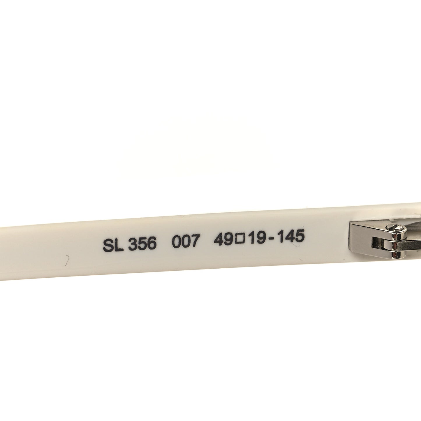 Acetate New Wave Oval Sunglasses SL 356 White