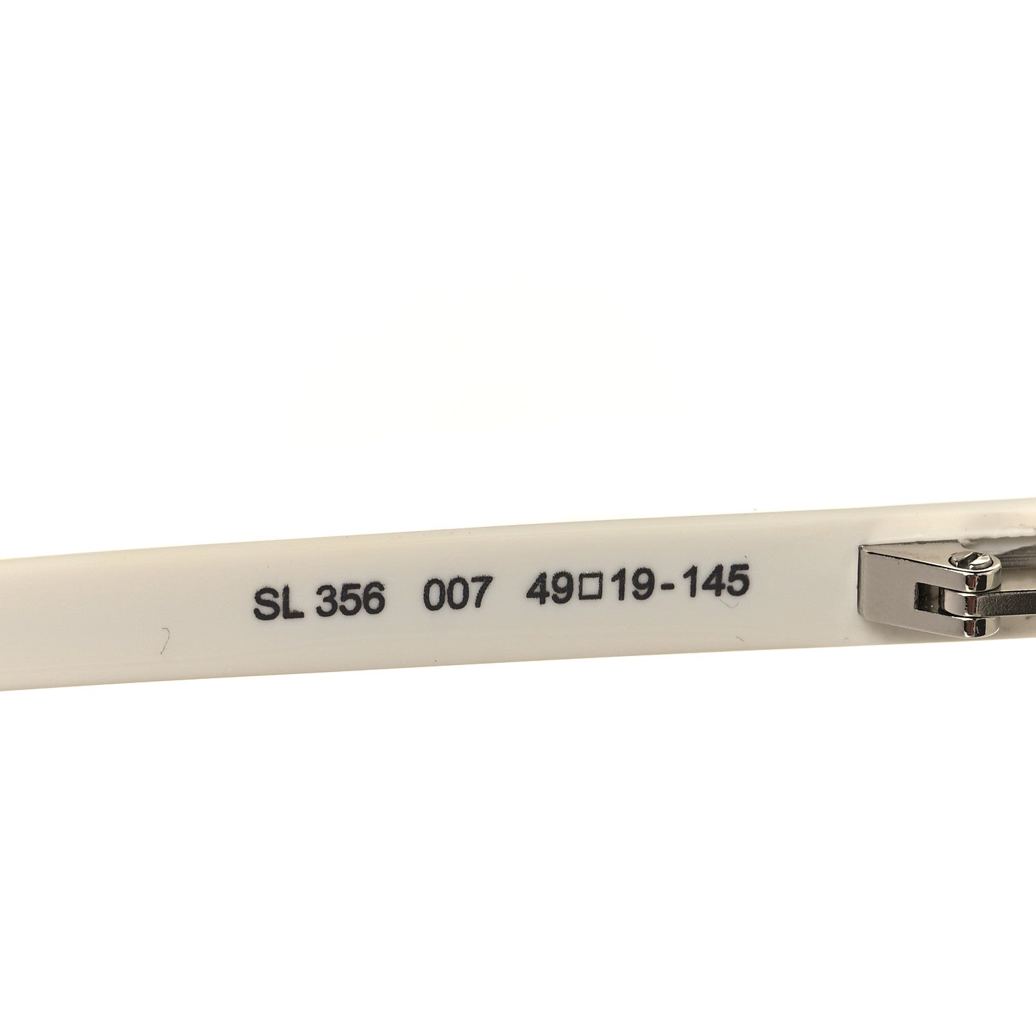 Saint Laurent Acetate New Wave Oval Sunglasses SL 356 White 6 of 10