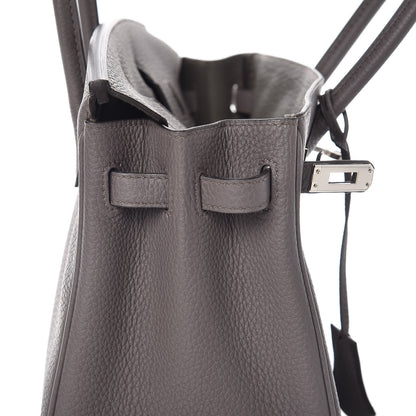 Hermes Togo Birkin 25 Etain 11 of 37