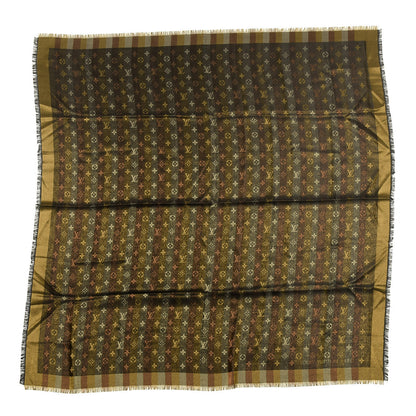 Louis Vuitton Silk Lurex Wool So Shine Monogram Shawl Black 1 of 3