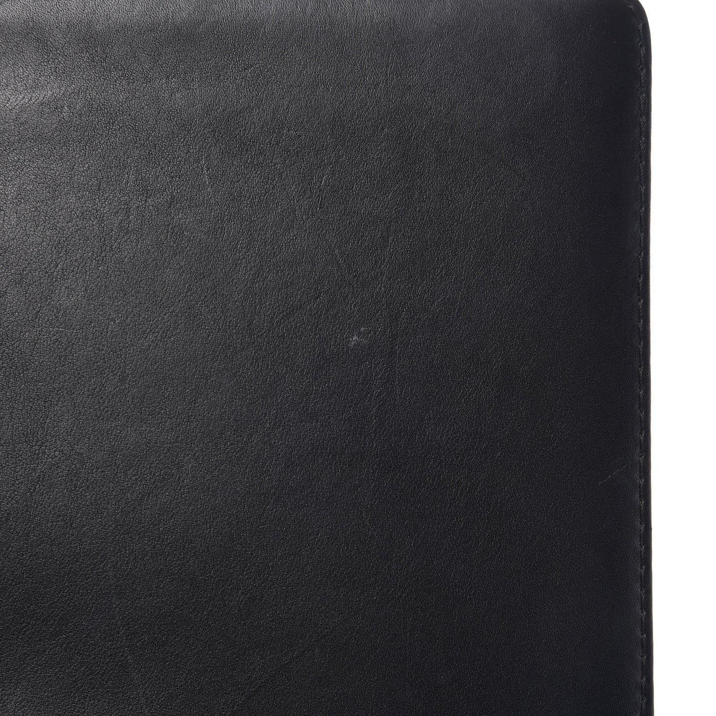 Patent Quilted Large Boy Flap Black