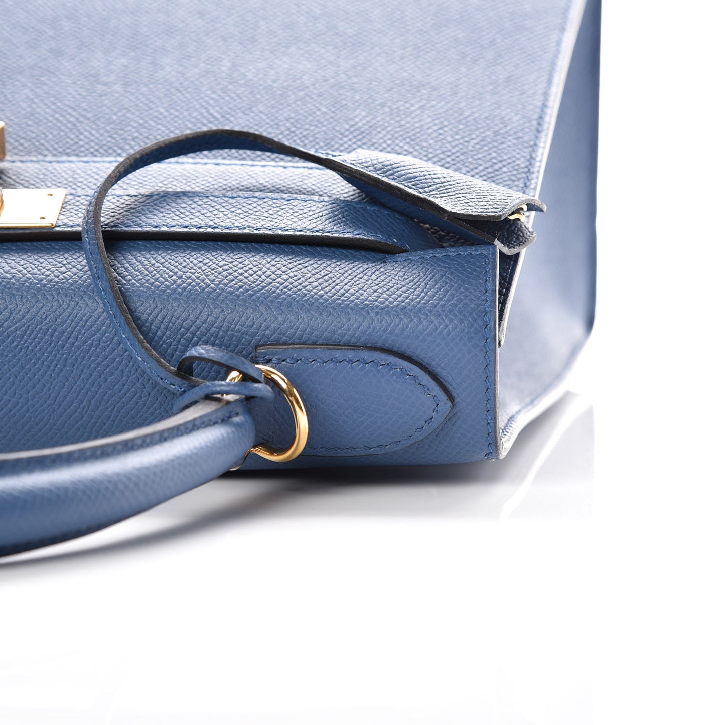 Epsom Kelly Sellier 28 Bleu Agate
