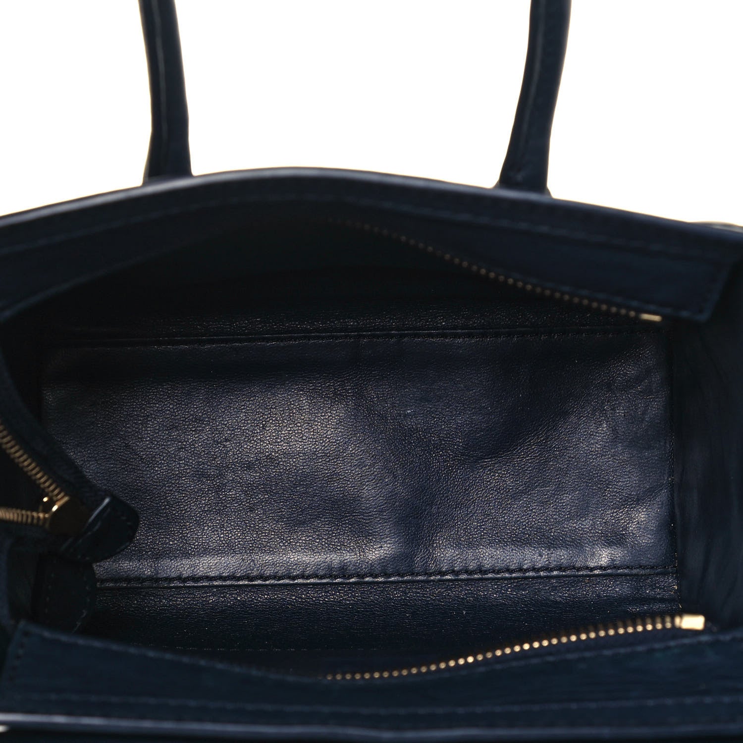 Celine Smooth Calfskin Nano Luggage Midnight 5 of 12