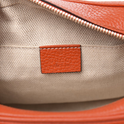 Gucci Pebbled Calfskin Small Soho Disco Bag Sun Orange 6 of 11