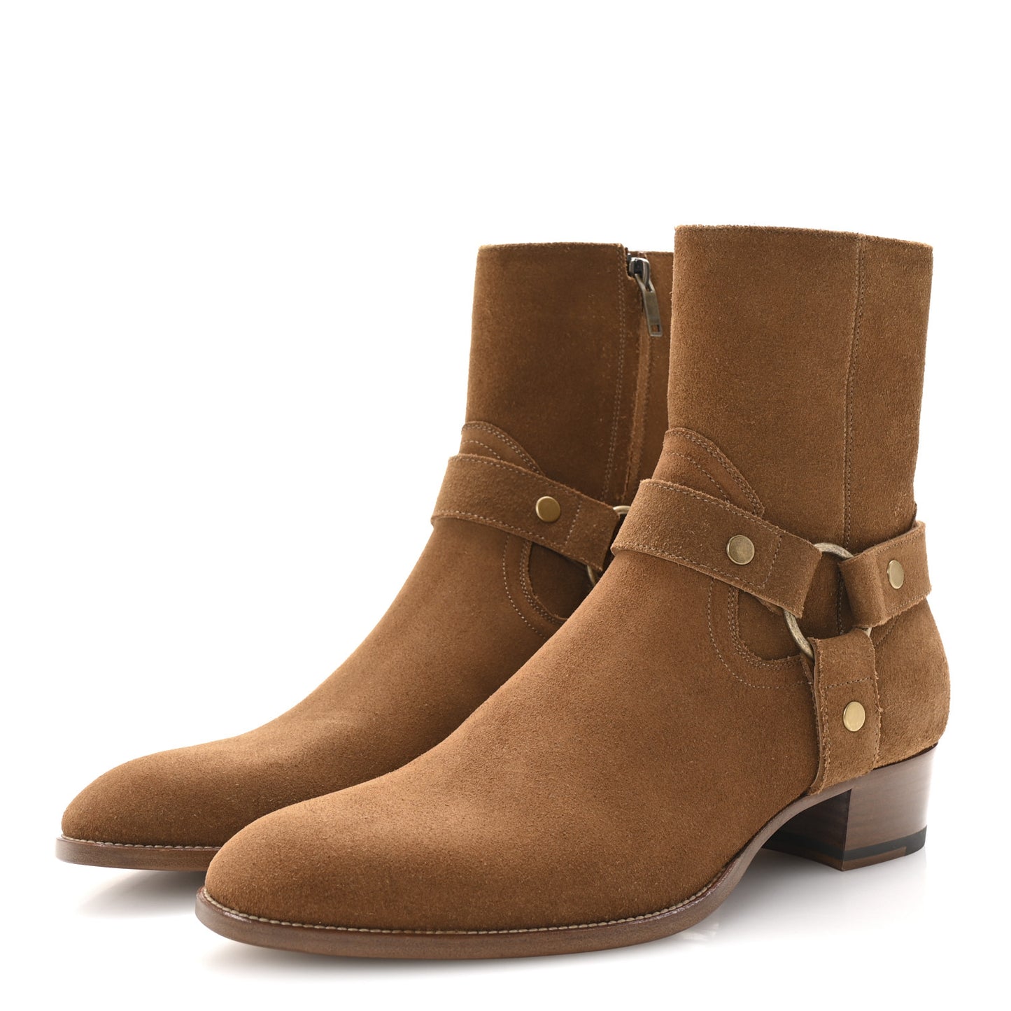 Suede Calfskin Mens Wyatt Harness Boots 42.5 Land