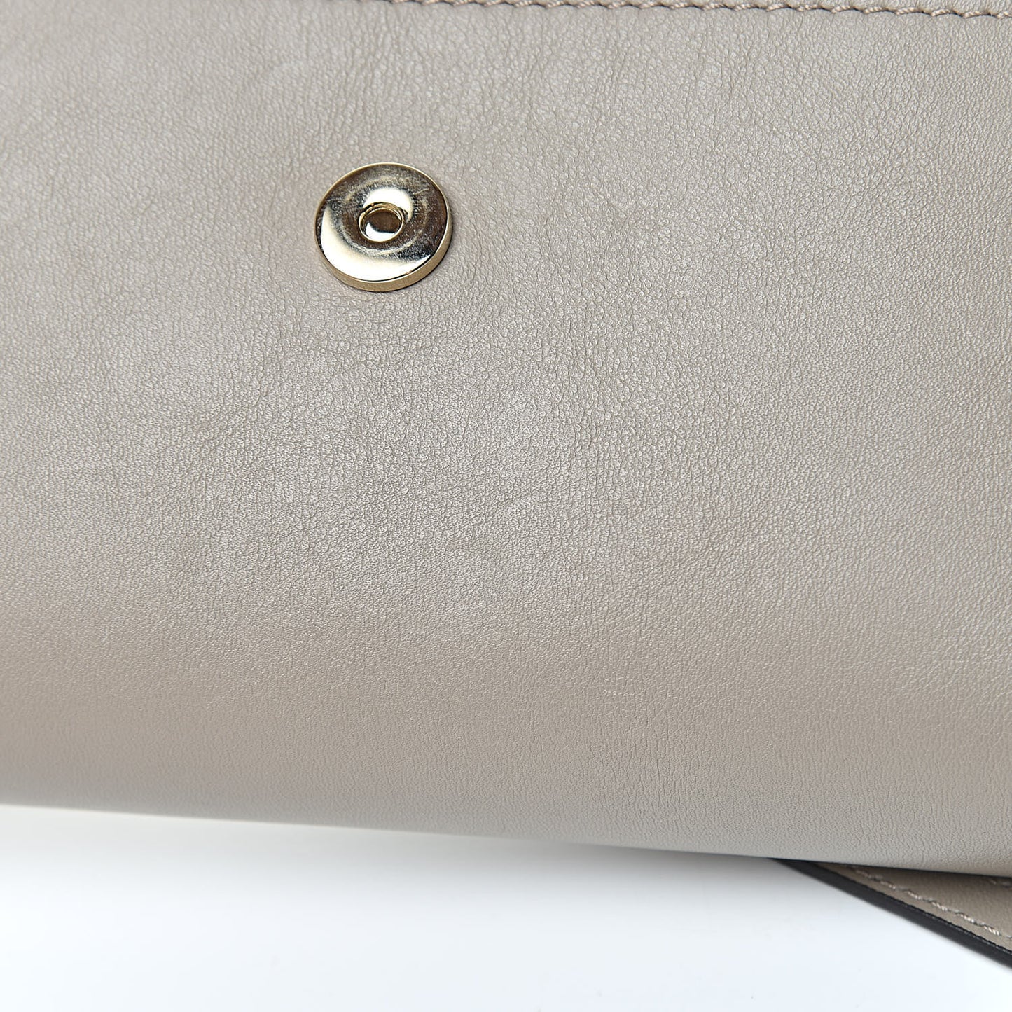 Suede Calfskin Mini Faye Shoulder Bag Motty Grey