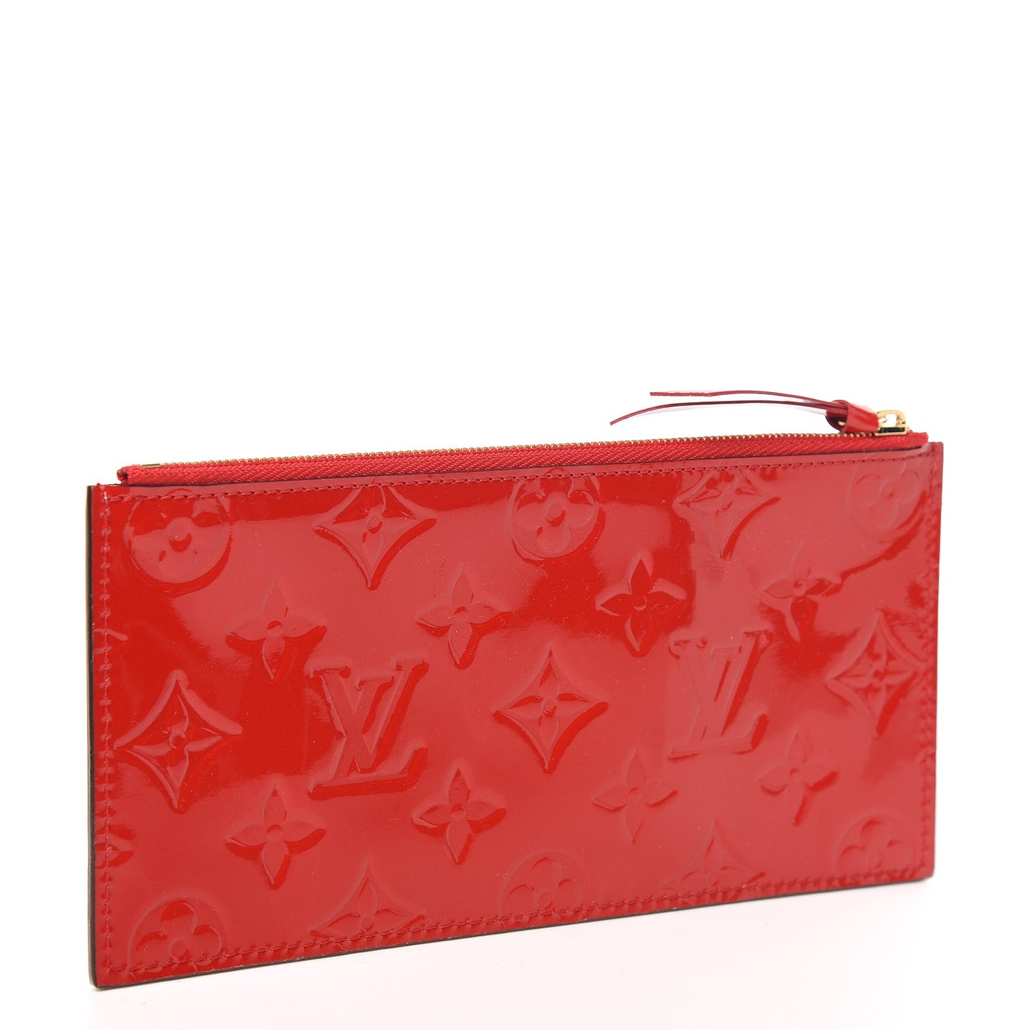 Vernis Felicie Chain Wallet Zippered Insert Cherry