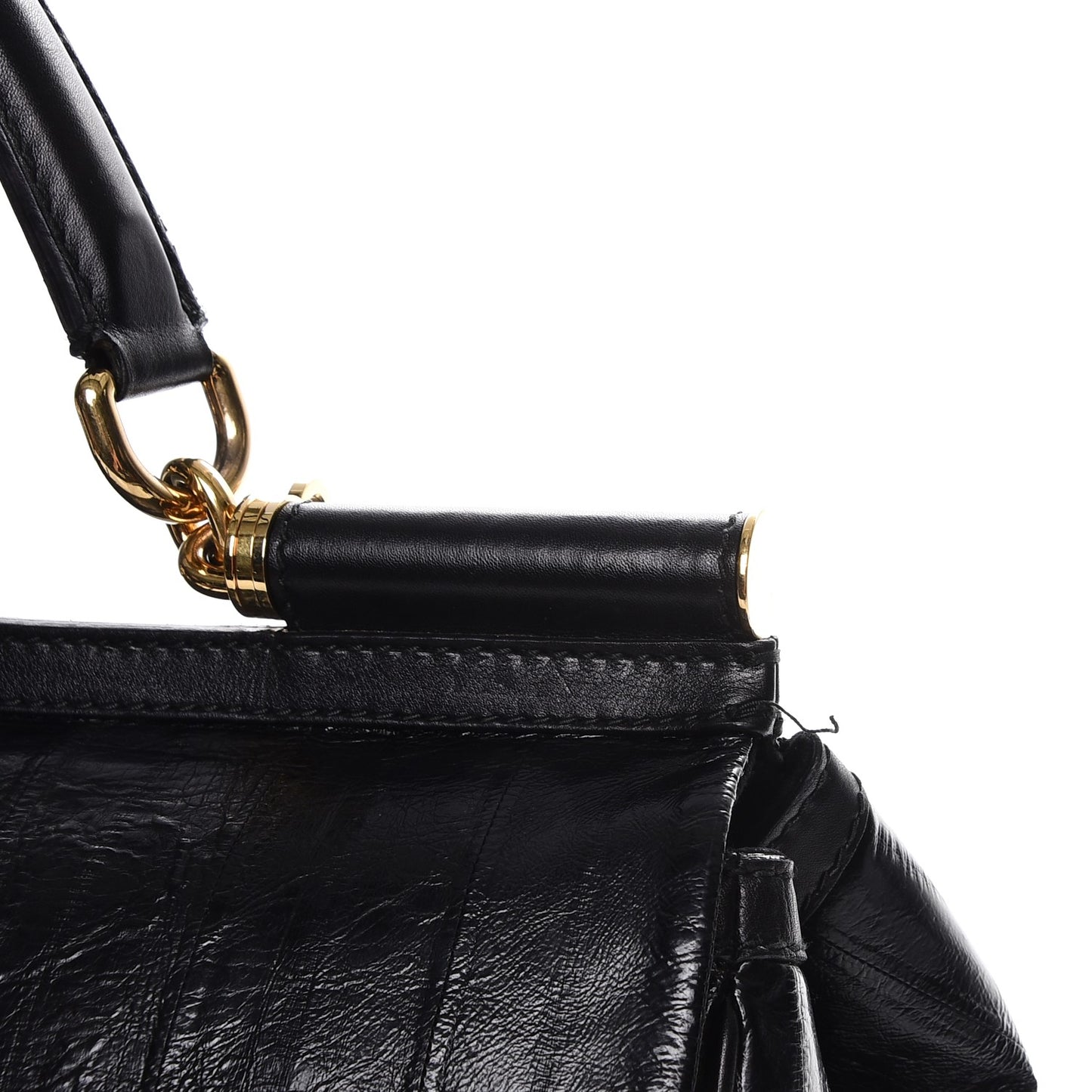 Eel Large Miss Sicily Satchel Black