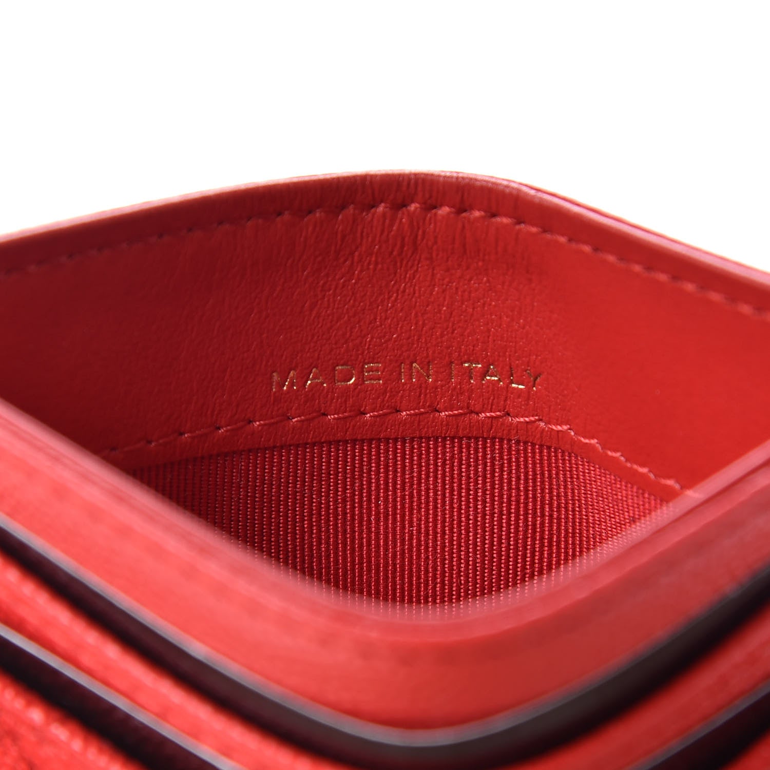 Chanel Caviar Quilted Card Holder Red 6 of 8