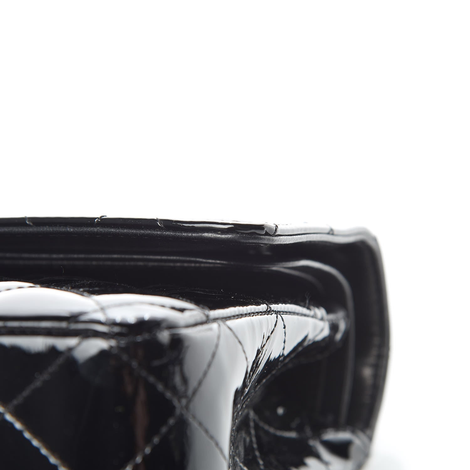 Chanel Patent Quilted Medium Double Flap Black 16 of 19