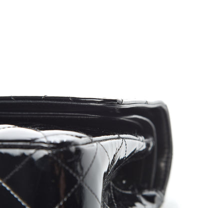 Chanel Patent Quilted Medium Double Flap Black 16 of 19