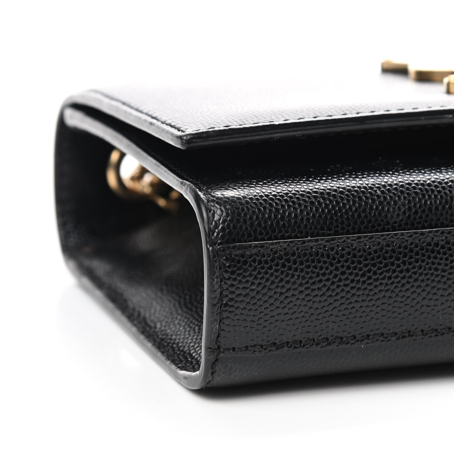 Saint Laurent Grain De Poudre Small Monogram Kate Satchel Black 6 of 10