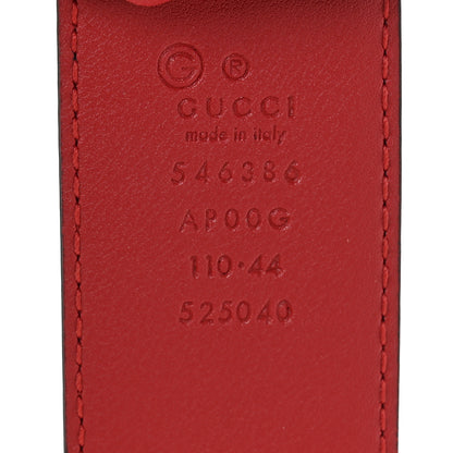 Gucci Moon Calfskin Interlocking G 37mm Belt 110 44 Vibrant Red 5 of 6