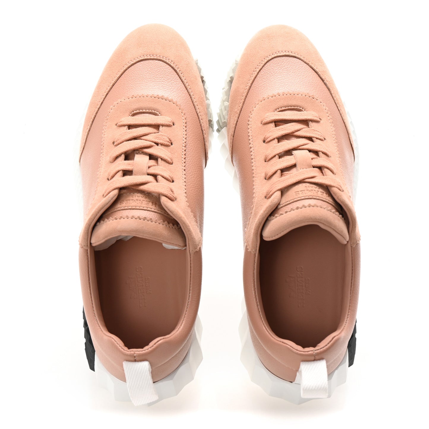 Sport Goatskin Suede Goatskin Bouncing Sneakers 39 Nude
