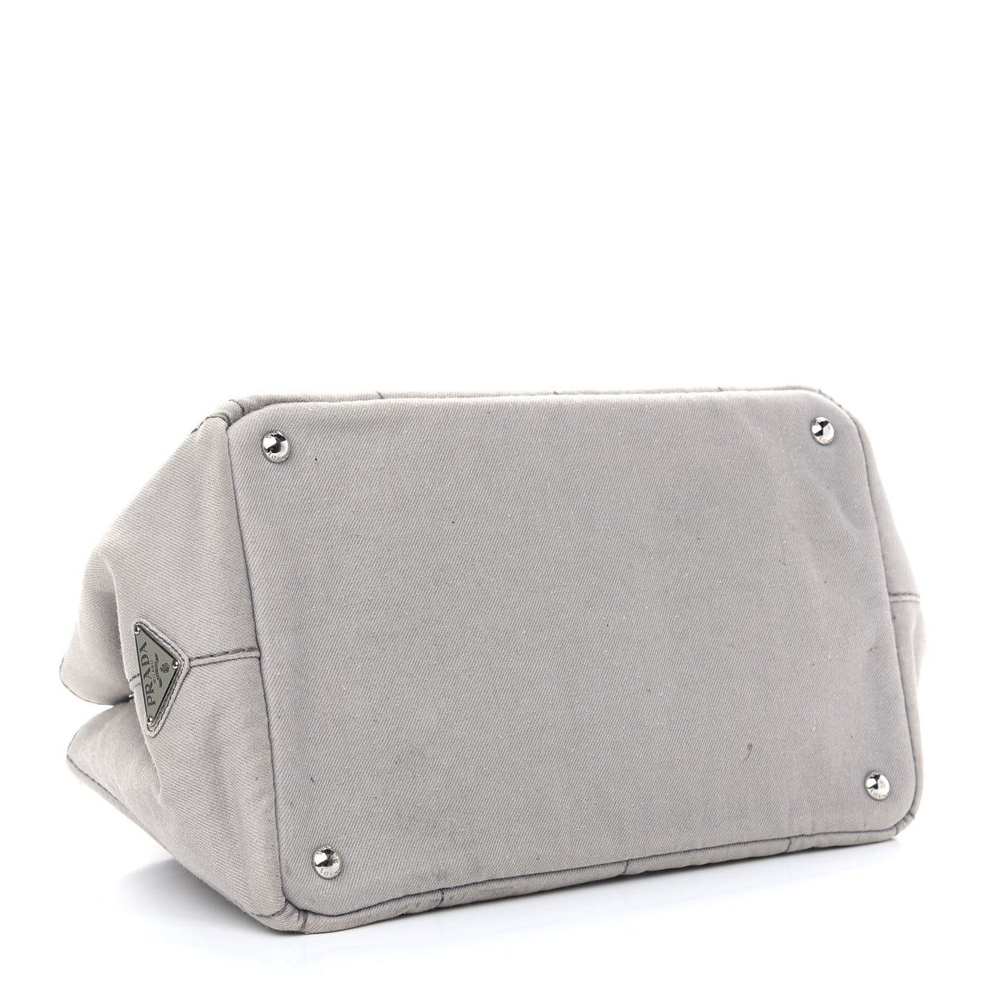 Denim Logo Tote White