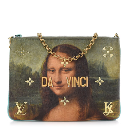 Louis Vuitton Masters Da Vinci Pochette Clutch Vert D’eau 1 of 9