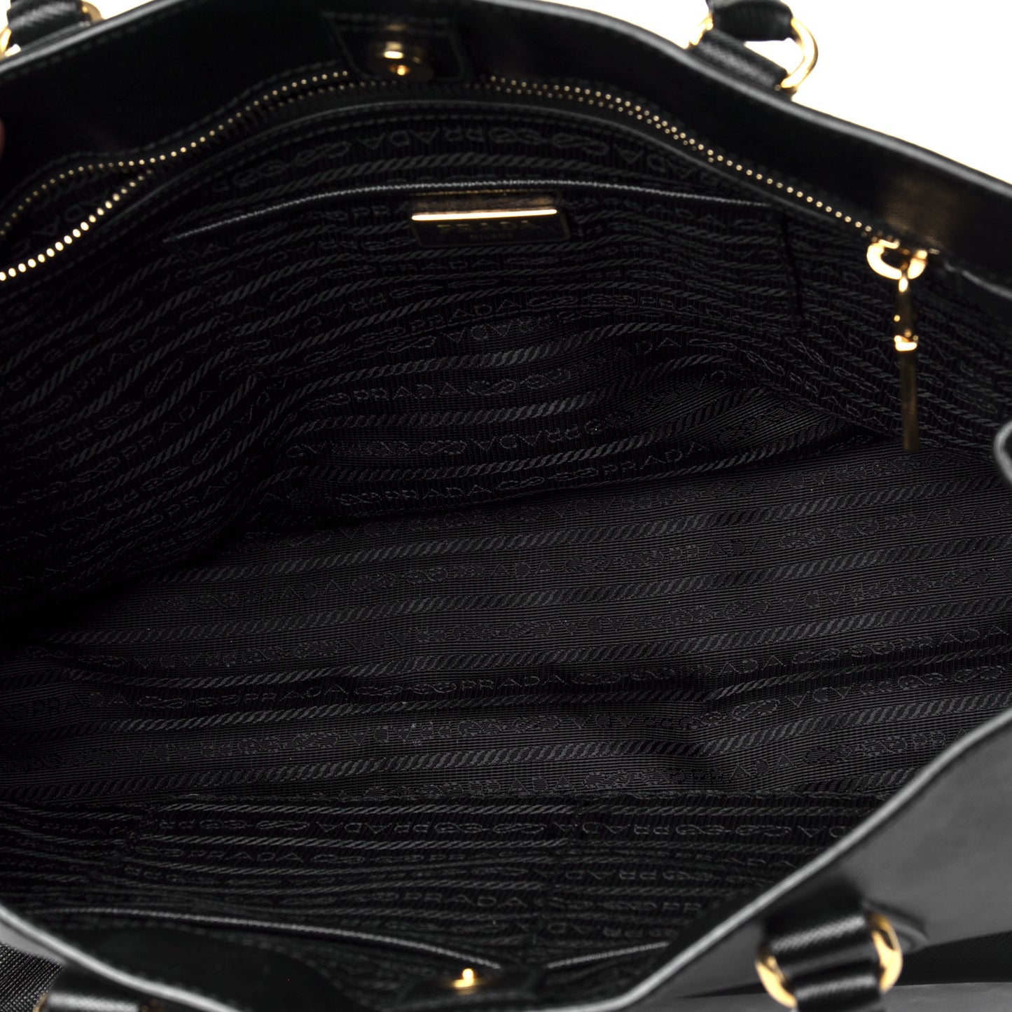 Saffiano Lux Large Tote Black