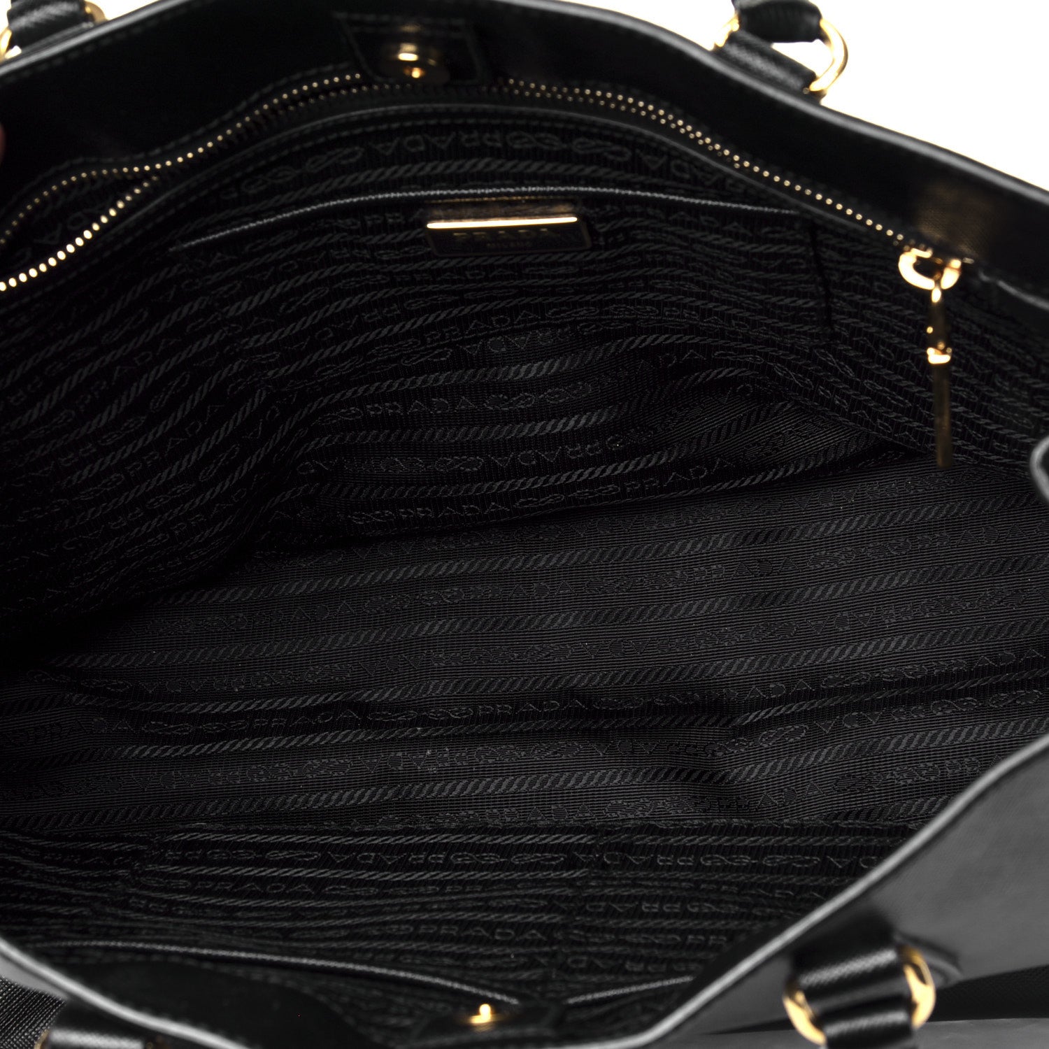 Prada Saffiano Lux Large Tote Black 4 of 7