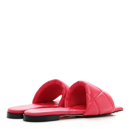Bottega Veneta Nappa Quilted Rubber Lido Flat Sandals 37 Lollipop 4 of 9