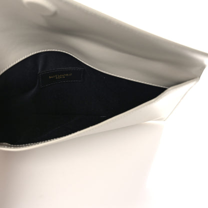 Saint Laurent Smooth Shiny Calfskin Uptown Pouch Crema Soft 5 of 6