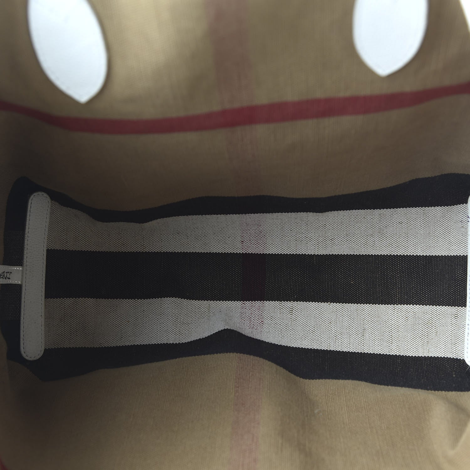 Burberry Canvas House Check Union Jack Sketchbook Reversible Doodle Tote Red White Blue 5 of 17